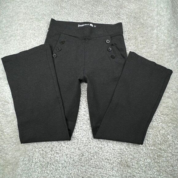 Betabrand 6 Button Yoga Dress Pant Charcoal Gray Small Petite - Picture 5 of 9